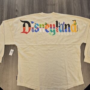 DISNEYLAND CREAM CHARACTER LETTERS SPIRIT JERSEY Large